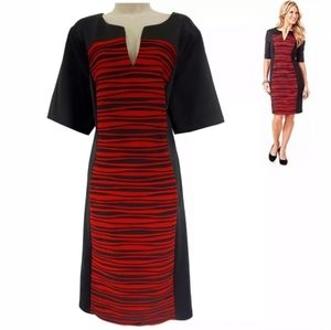 Black and Red Shift Dress sz22